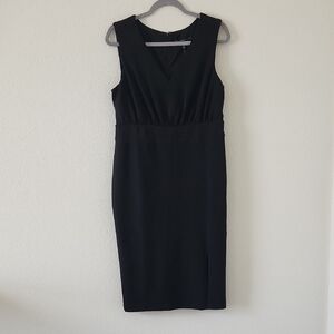 WHBM Classic Black Midi Dress